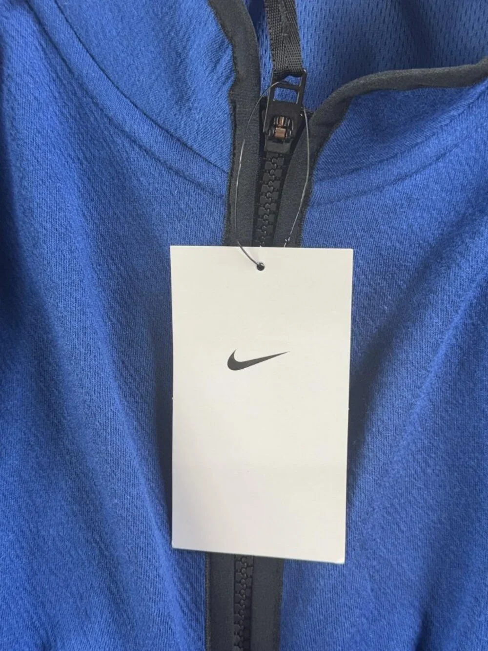 Nike Golf Pullover Mens XL Blue 1/4 Zip Mock Neck Celero Logo Top DX6702-431
